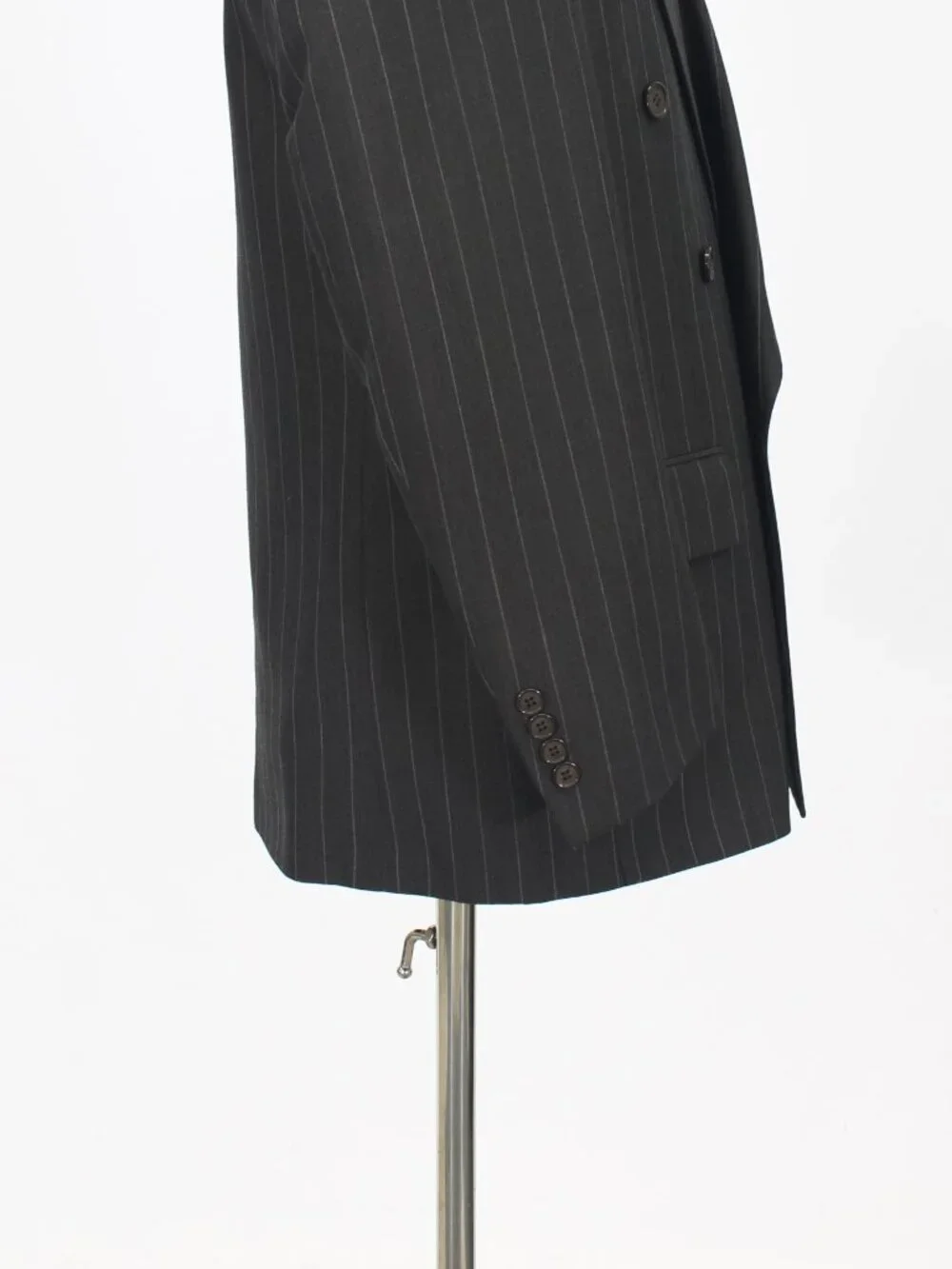 Tom Tailor 38S 32x30 Brown Full Suit Double-Breasted Stripe R963